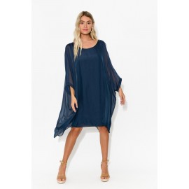 Silk Layer Tunic Dress